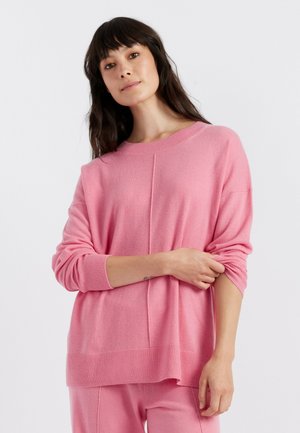 WIDE SLOUCHY - Strickpullover - punch pink