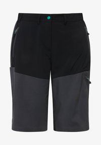 Ulla Popken TIERED FLOUNCE PANEL - Felpa con zip - green/verde Ulla Popken TIERED FLOUNCE PANEL - Felpa con zip - green/verde