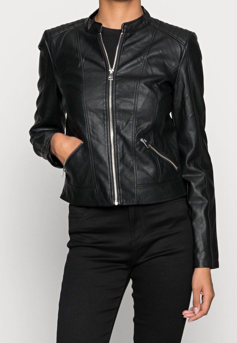 Vero Moda Giacca in similpelle - black