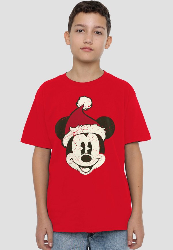 MICKEY MOUSE SANTA FACE - T-Shirt print