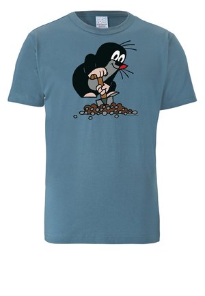 DER KLEINE MAULWURF - Print T-shirt - blau-schwarz