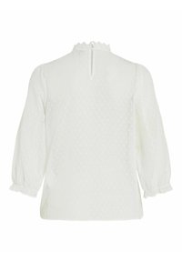 VILA MIT 3/4-ÄRMELN GEPUNKTETES - Bluse - cloud dancer