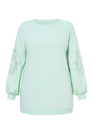 MIAMODA, Striktrøje - pale jade green