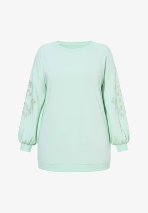 MIAMODA, Striktrøje - pale jade green