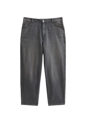 New Look Curves CURVES HIGH WAIST TAPERED MOM - Relaxed fit jeans - dark grey