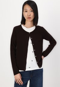 Rosemunde LAICA O NECK CARDIGAN - Chaqueta de punto - dark espresso