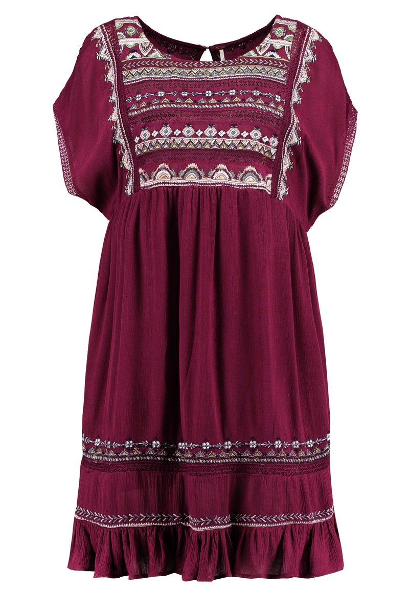 Free People Day dress - bordeaux - (Pre-owned) - Zalando.ie