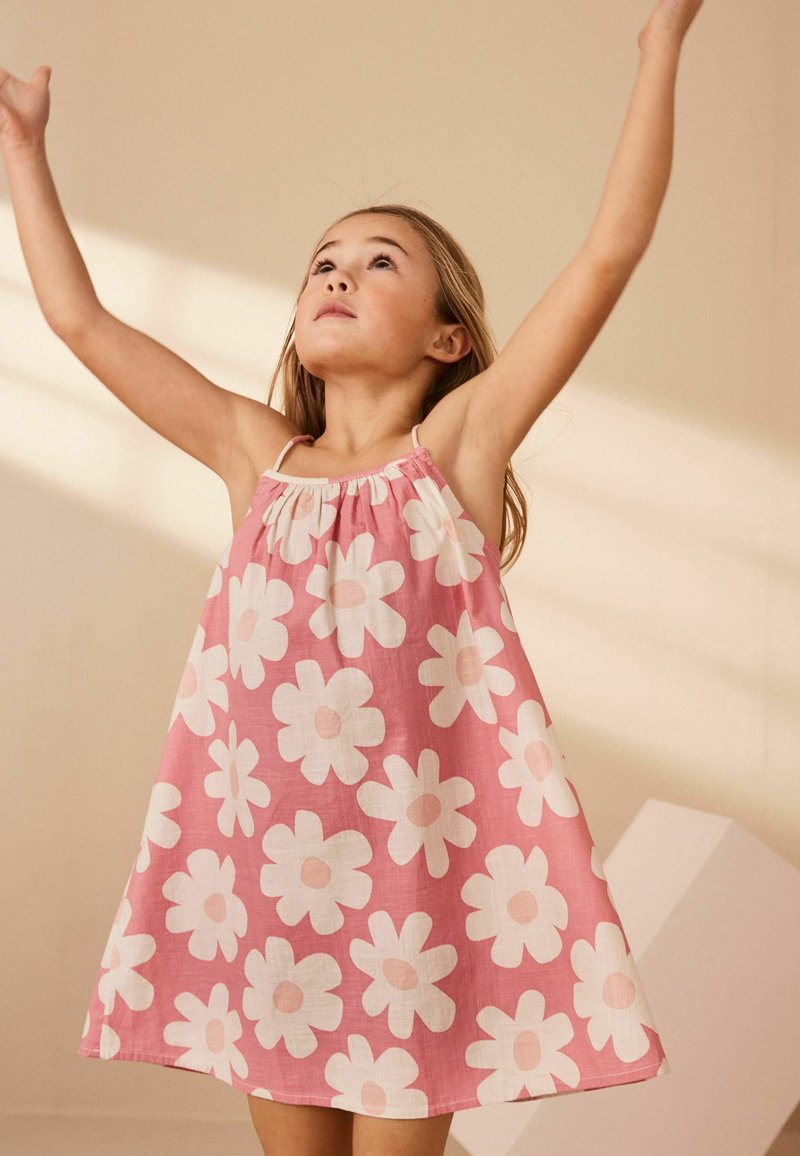 Next STRAPPY-REGULAR FIT - Freizeitkleid - pink floral
