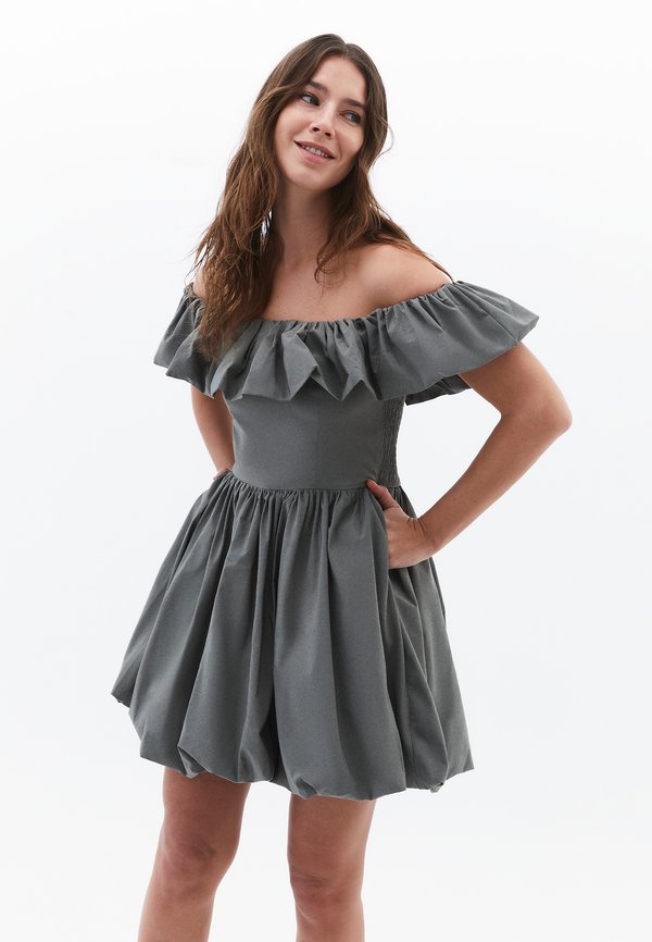 MIT BALLONSCHNITT - Freizeitkleid - mulled basil