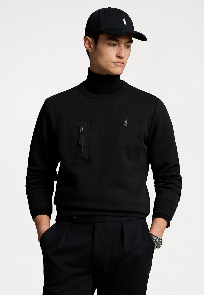 Polo Ralph Lauren DOUBLE-KNIT POCKET SWEATSHIRT - Mikina - black