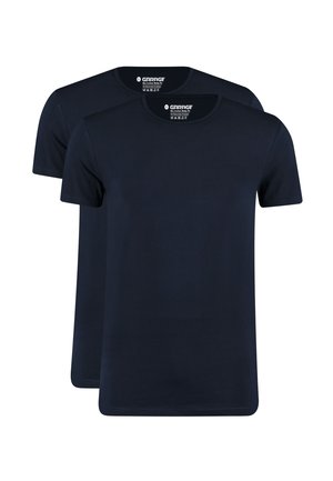 2-PACK - T-Shirt basic - donkerblauw,blauw