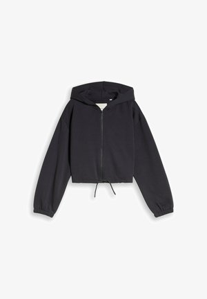 TOM TAILOR, Sweat zippé - coal grey
