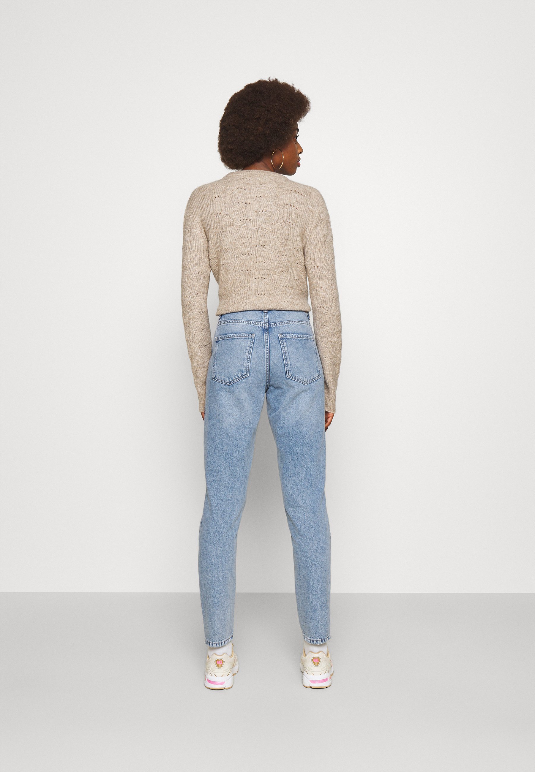 Gina Tricot Tall DAGNY - Straight leg jeans - sea blue destroy/blue -  Zalando.ie