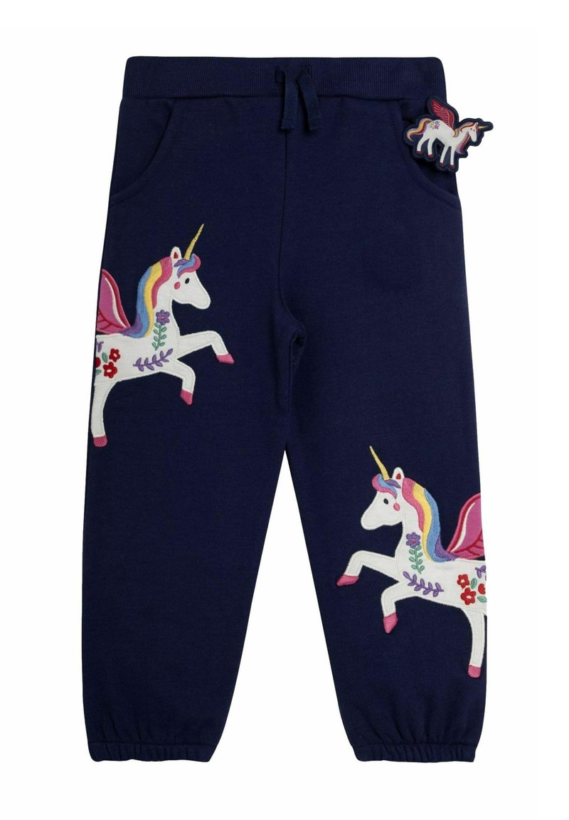 JoJo Maman Bébé UNICORN APPLIQUÉ JOGGERS -REGULAR FIT - Træningsbukser - navy