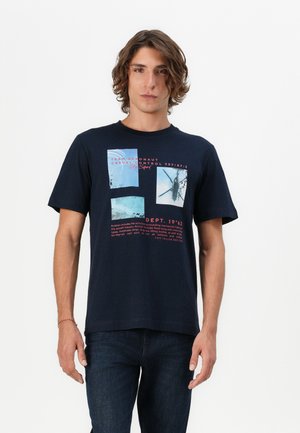 TOM TAILOR PHOTO PRINTED - Majica kratkih rukava s printom - sky captain blue