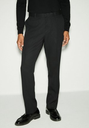 REGULAR FIT - TAPE DETAIL TEXTURED TUXEDO  - Chino - black