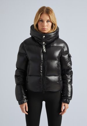 JACK1T EZ SLICK PUFFER HOODED V2 - Down jacket - black stone