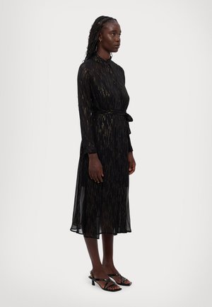 VESTITO - Robe chemise - black/gold