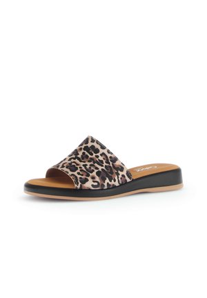 Pantolette flach - natur