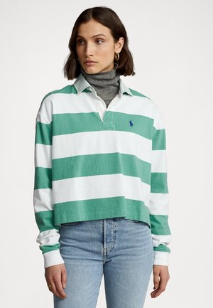 LONG SLEEVE RUGBY - Long sleeved top - haven green/deckwash white
