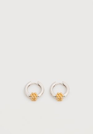 BEADED FLOWER EVERYDAY HOOPS - Kõrvarõngad - silver-coloured/gold-coloured