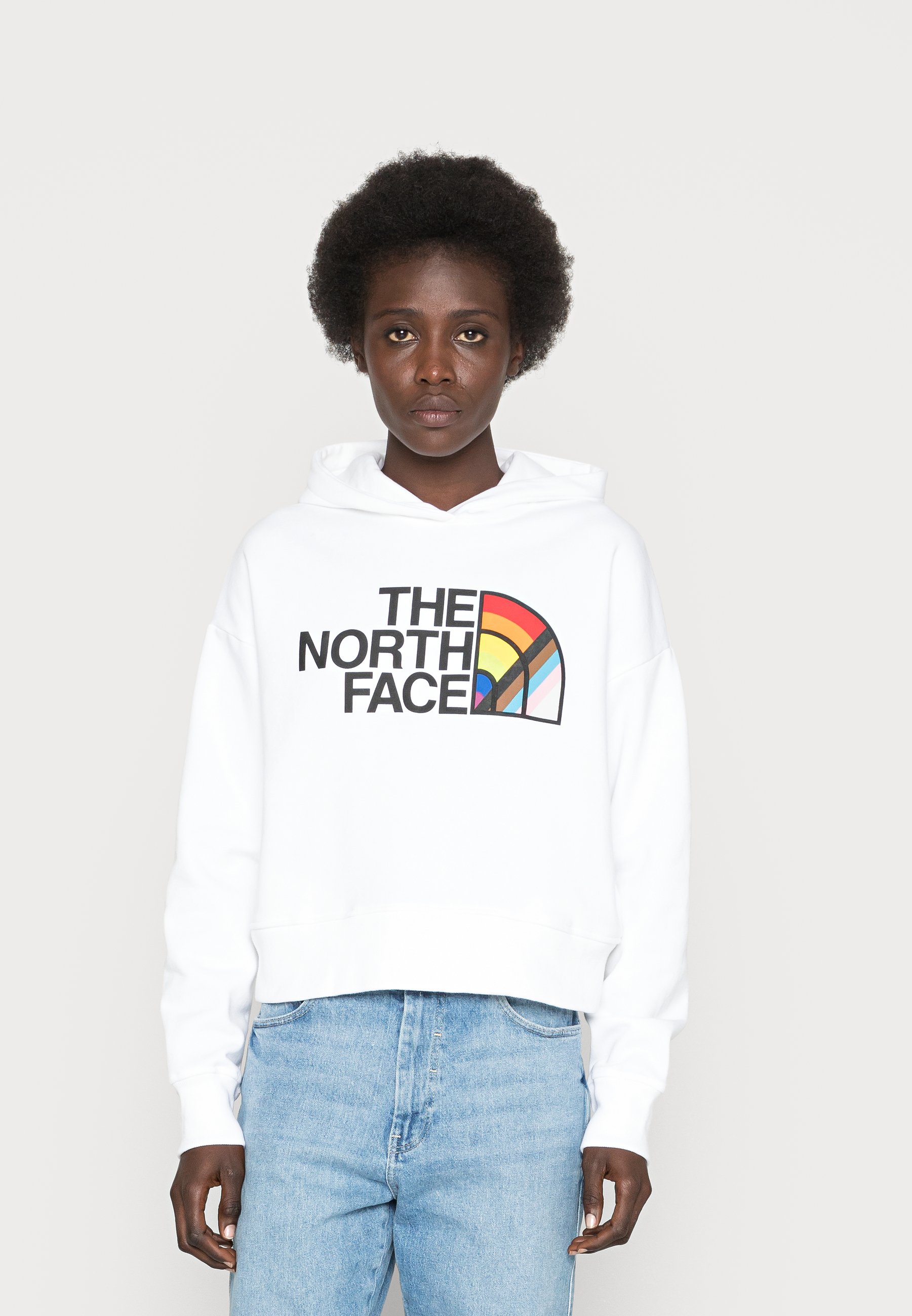 the north face rainbow sweatshirt