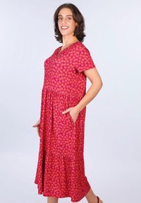 Deerberg IVIA FLOWER - Freizeitkleid - raspberry