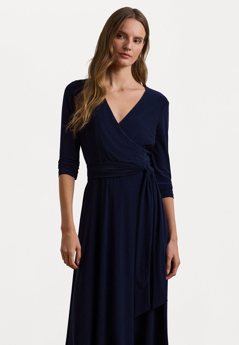 Lauren Ralph Lauren - SURPLICE JERSEY DRESS - Jerseykleid - lighthouse navy, Vergrößern