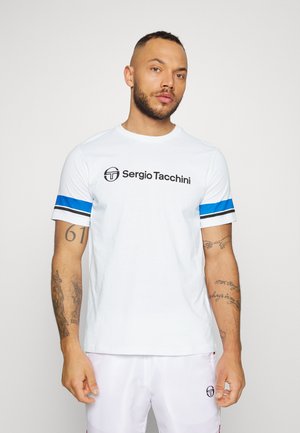 ABELIA - T-shirt con stampa - blanc/blue