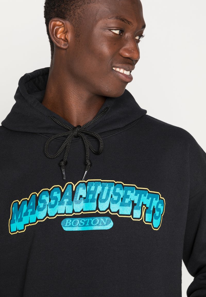 Vintage Supply MASSACHUSETTS PRINT HOODIE - Sweatshirt - black -  Zalando.co.uk
