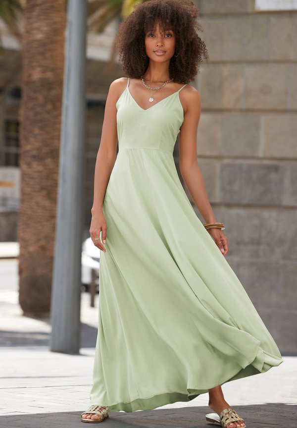 Maxikleid - pistazie