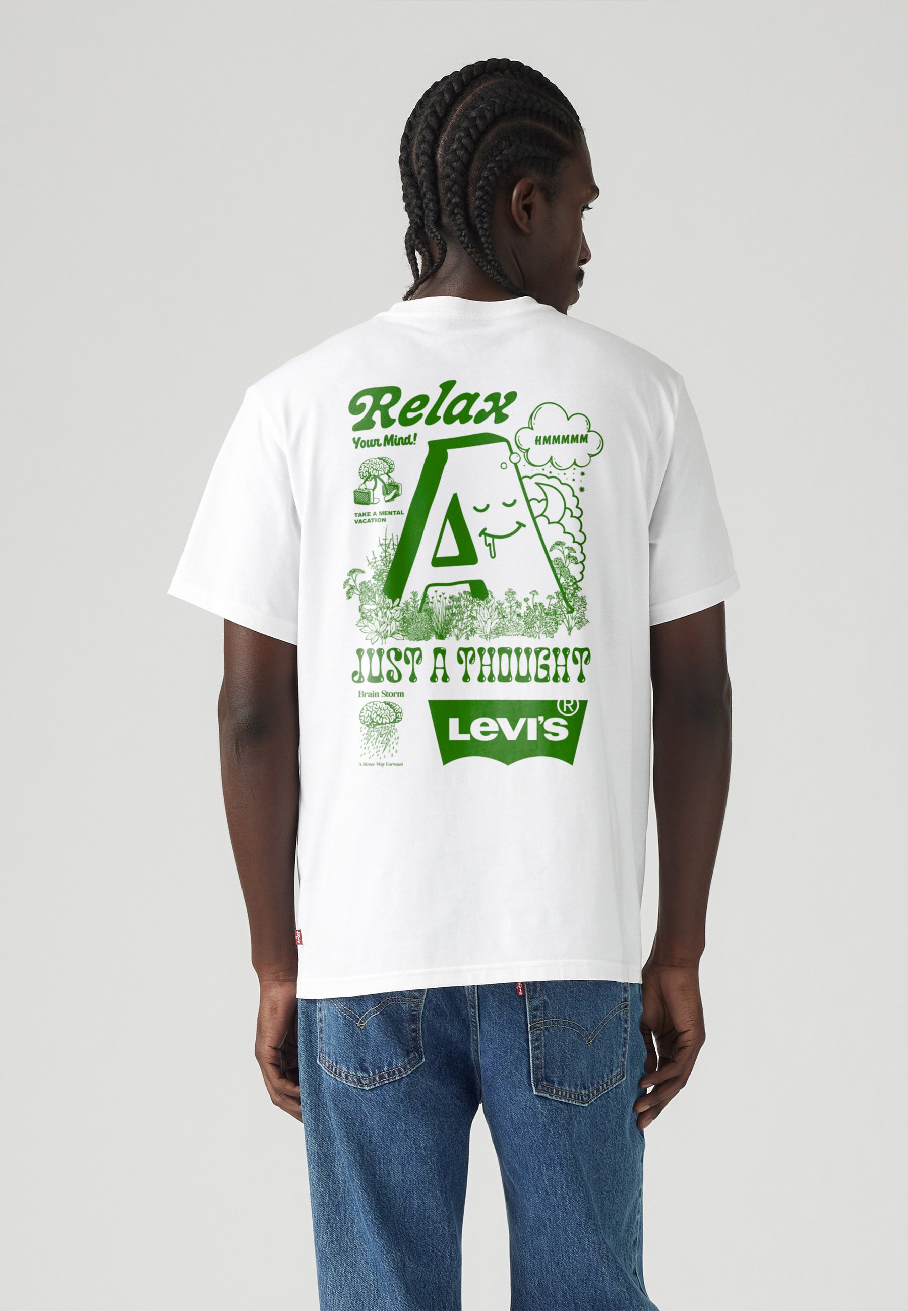 Levi's® VINTAGE FIT GRAPHIC TEE - T-shirt imprimé - white