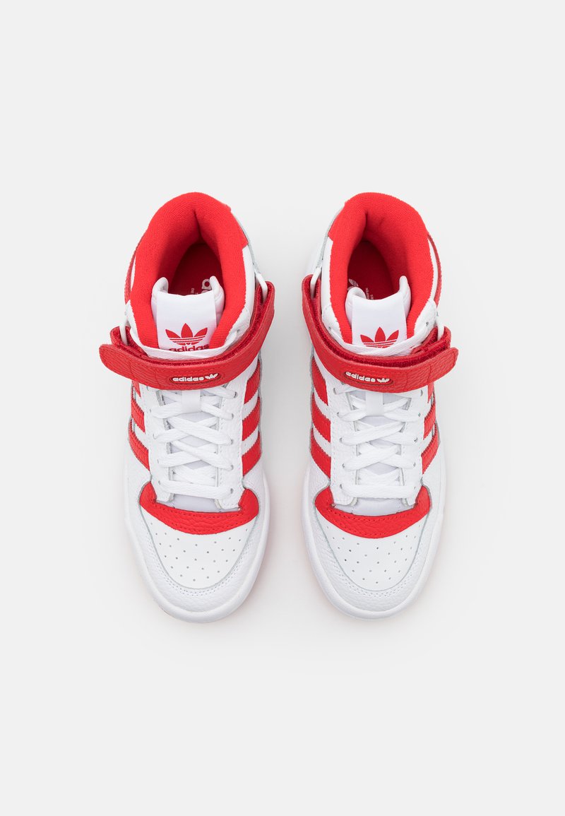 adidas Originals FORUM MID UNISEX - High-top trainers - footwear  white/vivid red/white - Zalando.ie