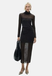 Mango Pulover - mottled dark grey