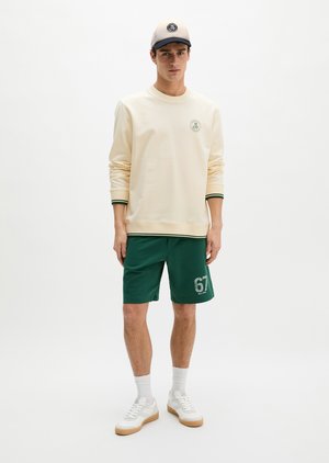 Marc O'Polo MOP CLUB '67 FOOTBALL SWEATER - Φούτερ - white