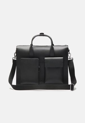 LEATHER UNISEX - Tietokonelaukku - black