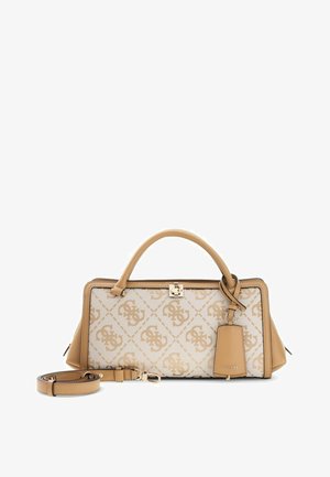 Guess, AUDREY LOGO GIRLFRIEND SATCHEL - Sac à main - beige logo