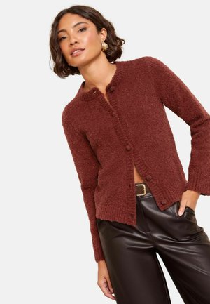 REGULAR FIT - Kardiganas - burgundy red