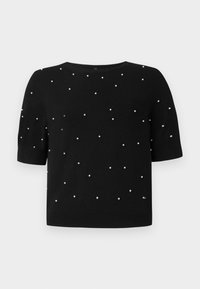 ONLVENICE LIFE SS  O-NECK KNT - Nyomott mintás póló - black