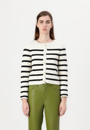 ONLLAURA LIFE O NECK - Cardigan - cloud dancer/black