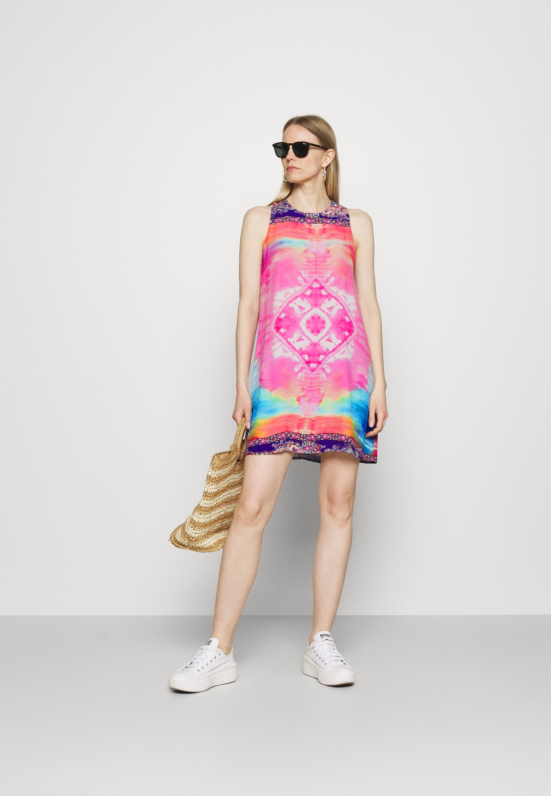 Desigual Vestito estivo - red/multicolore - Zalando.it