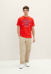 TOM TAILOR LOGO  - T-shirt print - basic red
