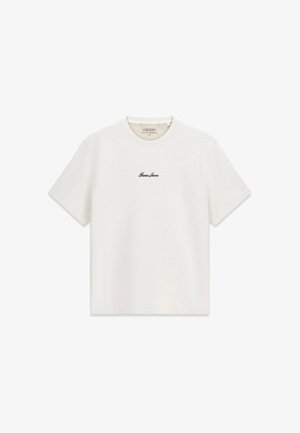 Guess, T-SHIRT MIT GESTICKTEM LOGO - T-Shirt basic - weiß