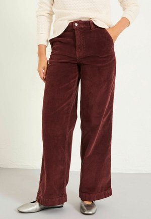 WIDE LEG - Stoffhose - chocolate brown