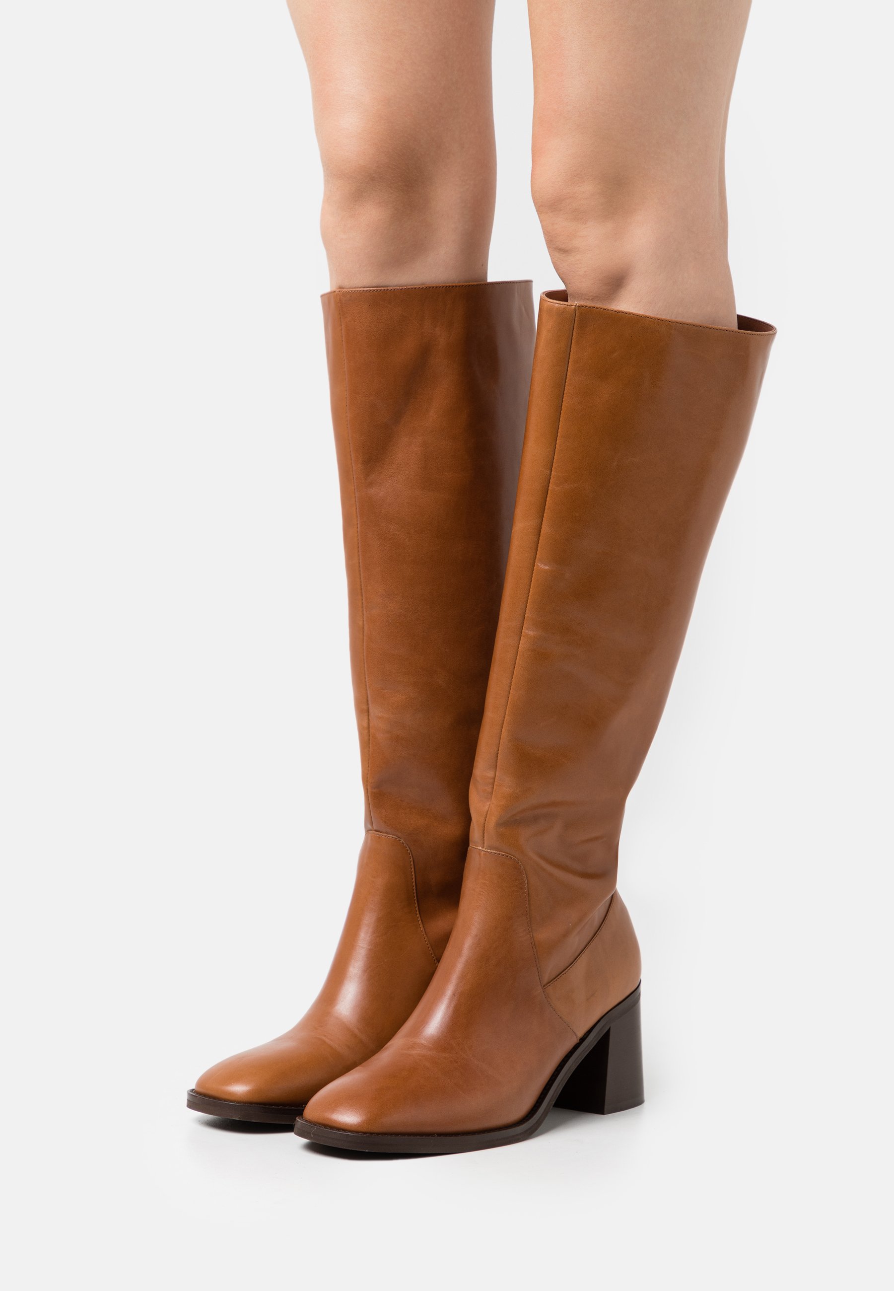 Bottes Jonak Femme | Bottes À Semelle Crantée Femme En Cuir Cognac Jonak  Cognac ~ Qznaz