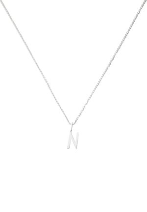 Design Letters HALSKETTE MIT KLEIN INITIAL CHARM SILBER (A-Z) - Halskette - silver coloured