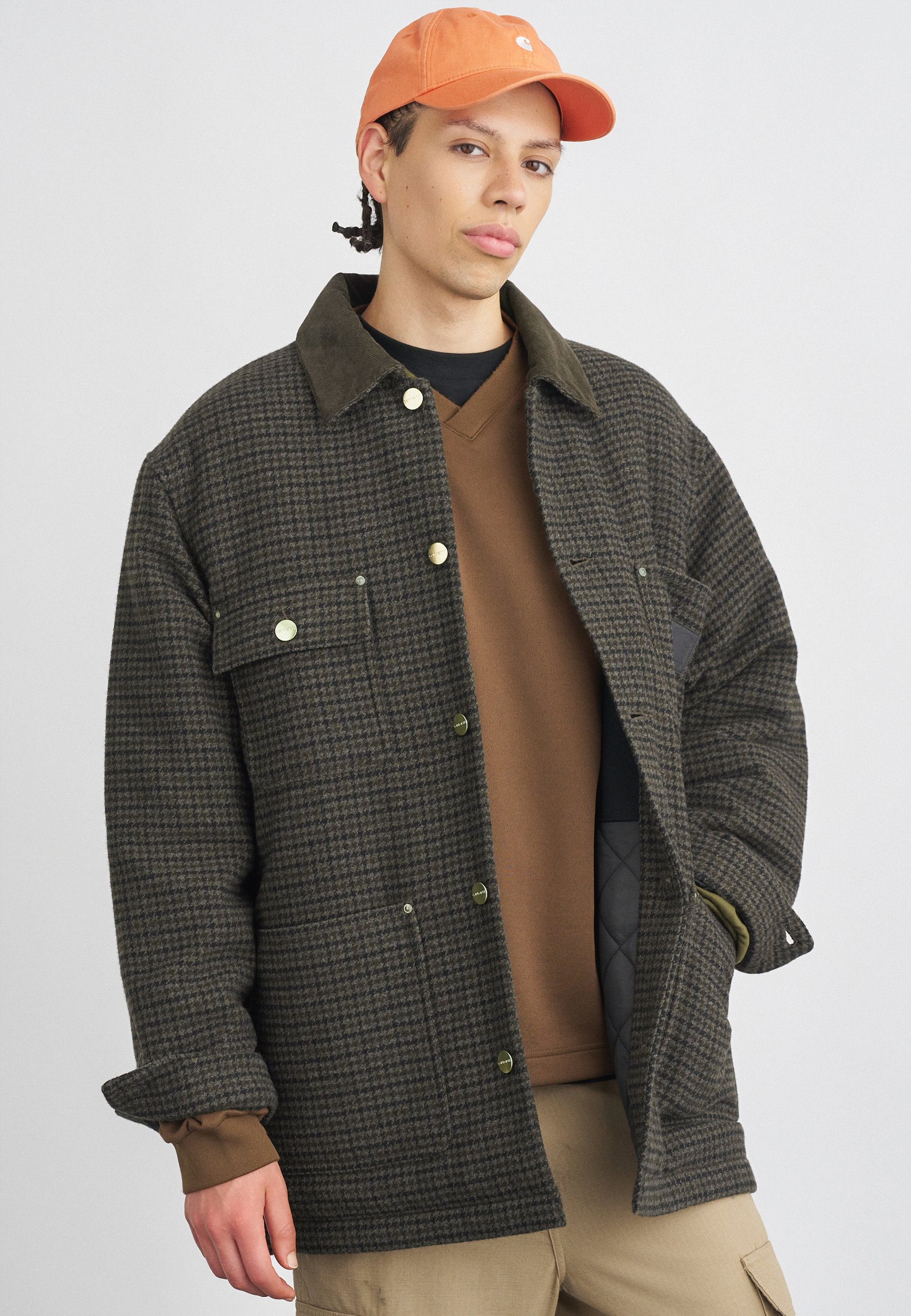 Carhartt WIP LEWIS COAT - Short coat - vitola heather/brown - Zalando
