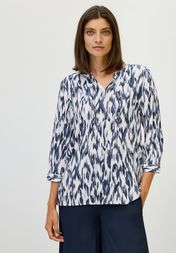 GEMUSTERTE - Bluse - weiß