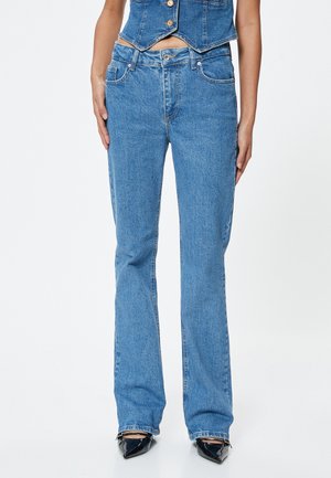 Flared Jeans - blue denim