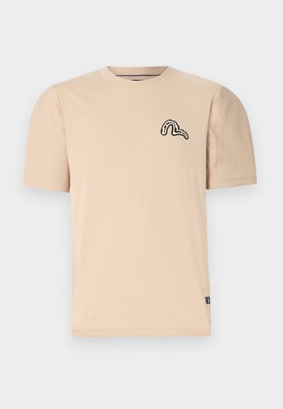 Evisu TOTEM DARUMA TEE - Tričko s potlačou - taupe